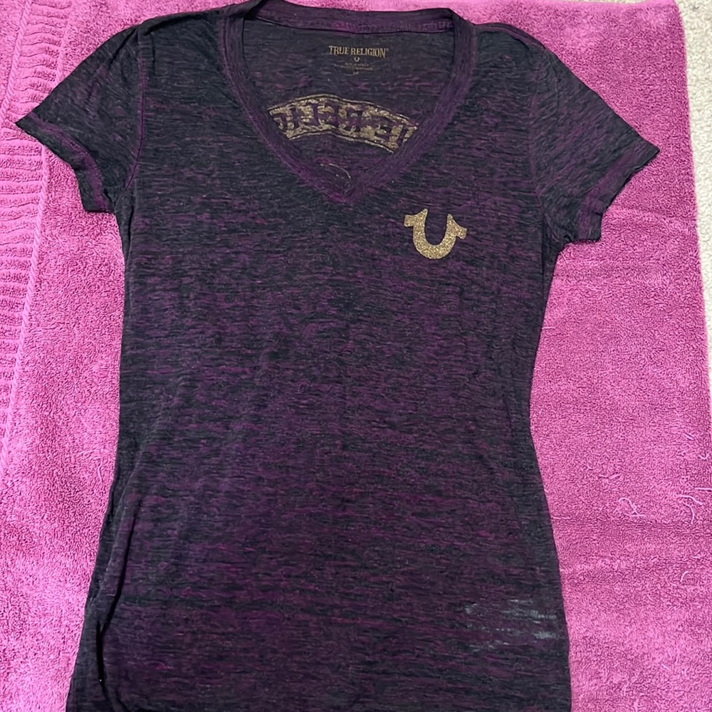 Purple True Religion t shirt